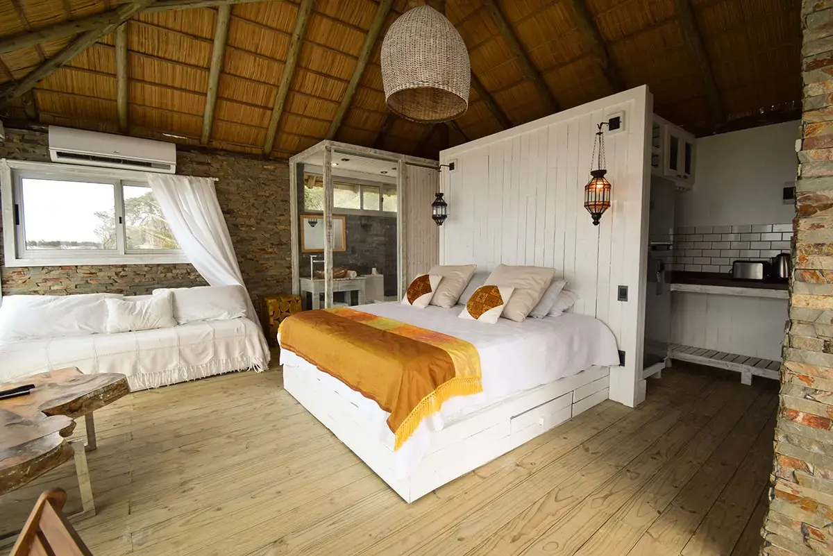 Dormitorio interior del bungalow